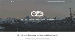 Desktop Screenshot of grossniklaus-sport.ch