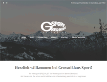 Tablet Screenshot of grossniklaus-sport.ch